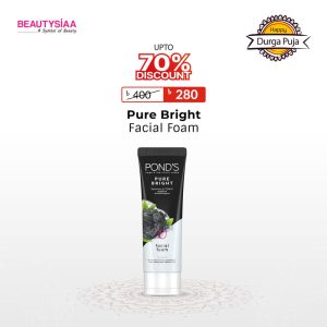 Pond’s Pure Bright Facial Foam With Activated Charcoal and Japanese Green Tea 100ml